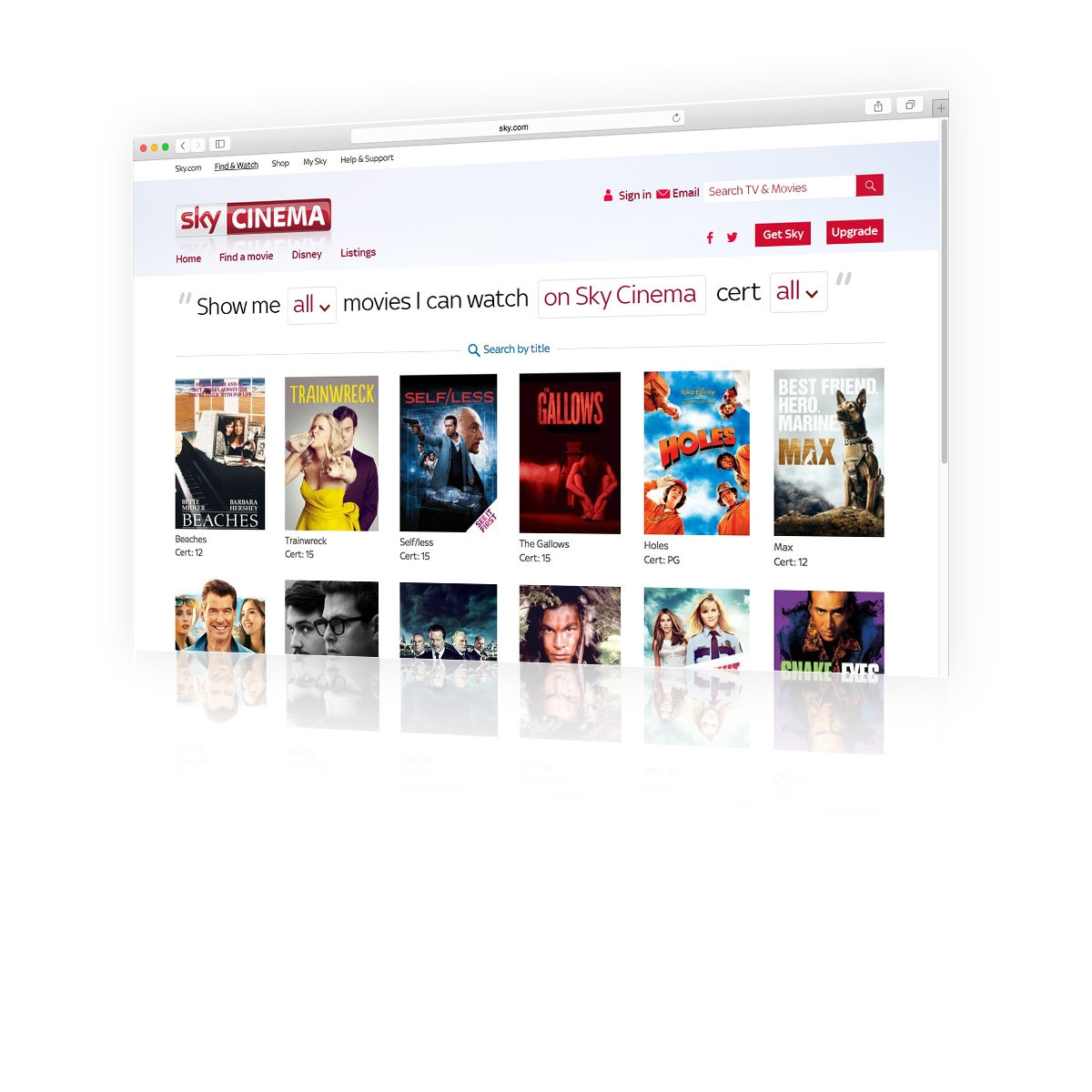 Go to <b>skycinema.com</b> for news, reviews and all 1000 movies<br>